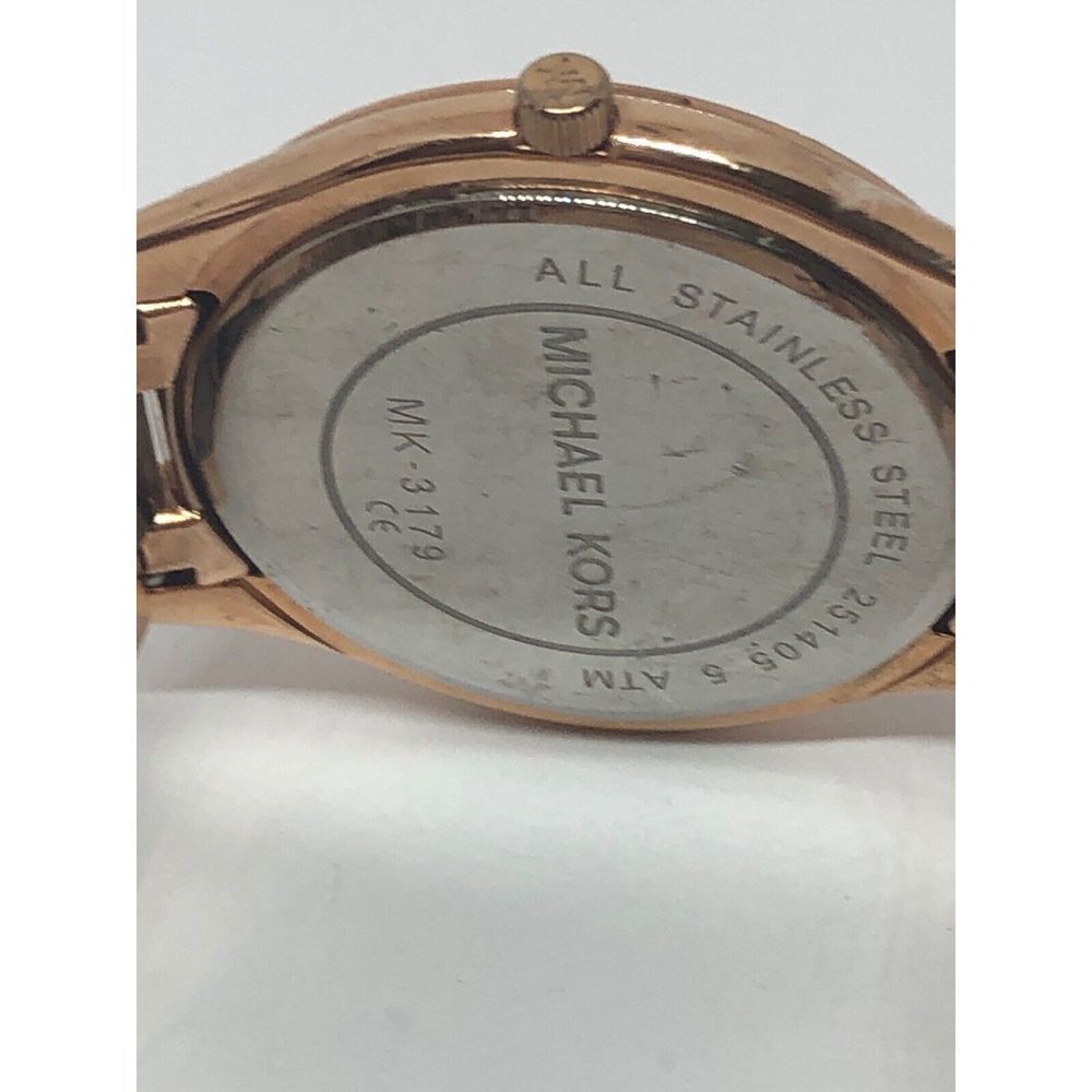 Michael Kors MK3179 Women's Stainless Steel Analog Dial Quartz Wrist Watch QB347 - Picture 7 of 9